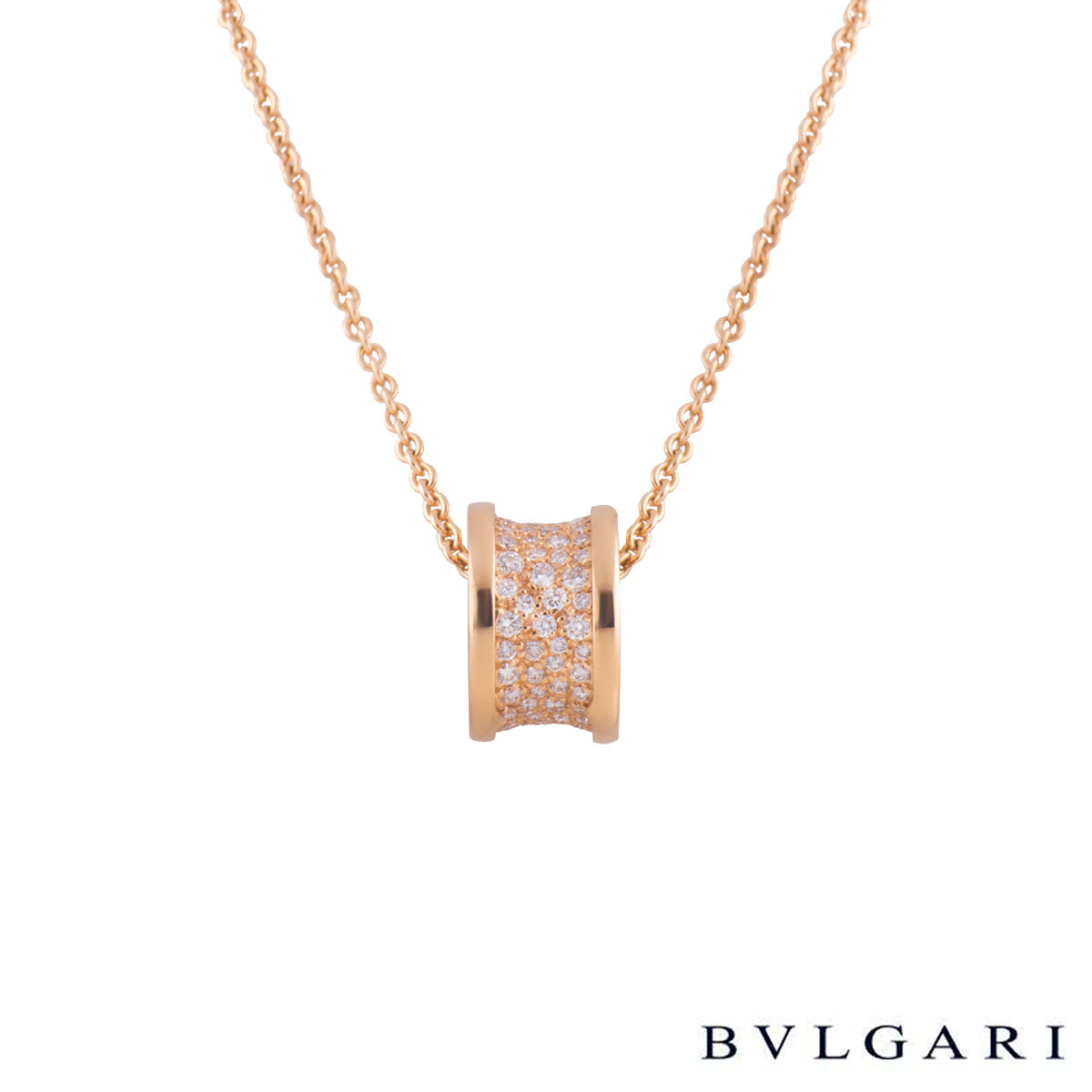 bvlgari rose gold diamond necklace